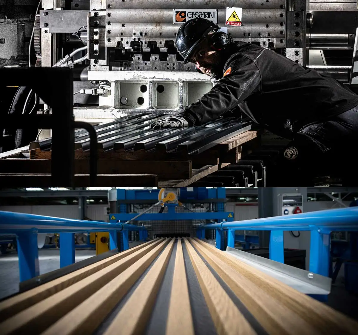 Profilage des lames en usine