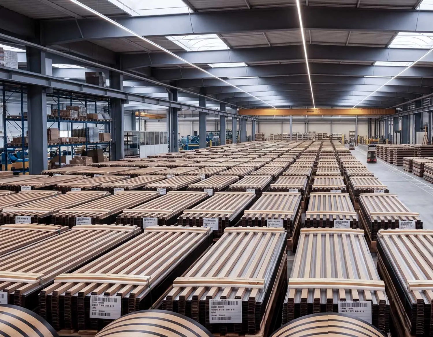 Stock de lames prêtes à expédier