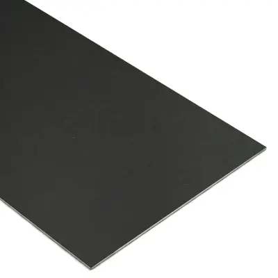 Tôle Plane 0,75 mm Prélaquée 1220 × 3000 mm Esprit Zinc Nerro 104