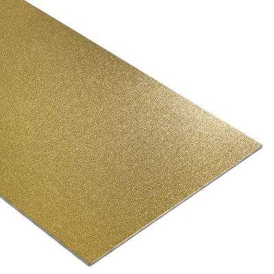 Tôle Plane 0,75 mm Prélaquée 1220 × 3000 mm Matière Intense Gold 6995