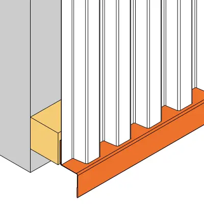 Bavette de Finition pour Bardages Métalliques